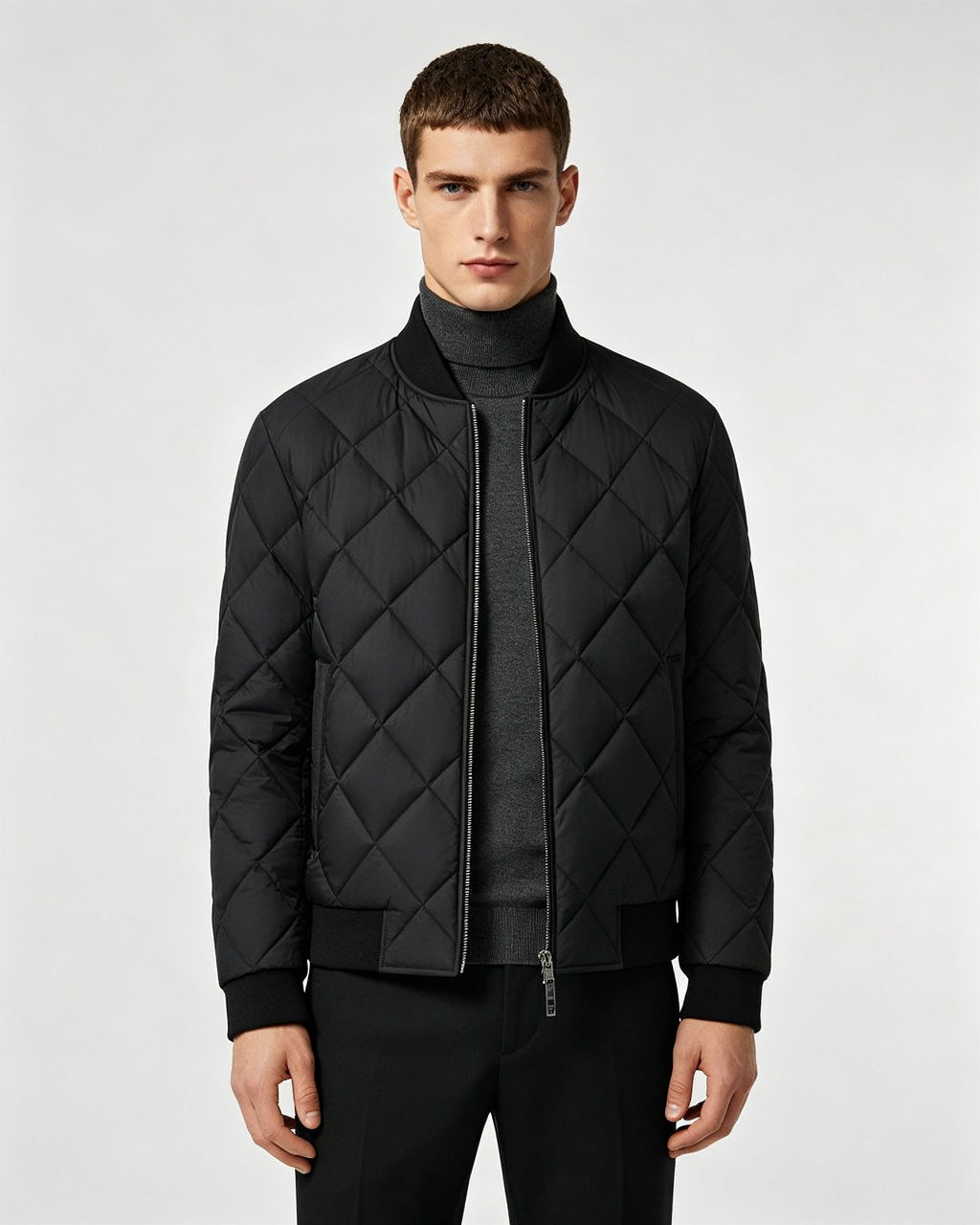 Black Diamond-Quilt Puffer